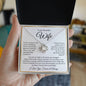 To My Beautiful Wife : WBGold : Love Knot Necklace