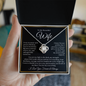 To My Beautiful Wife : BWGold : Love Knot Necklace