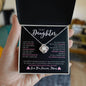 To My Daughter Love, Mom | Love Knot Necklace v3