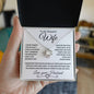 To My Beautiful Wife | Love Knot Necklace-WB
