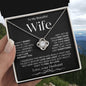 To My Beautiful Wife | Love Knot Necklace-BW1