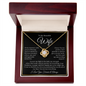 To My Beautiful Wife : BWGold : Love Knot Necklace