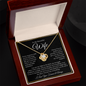To My Beautiful Wife : BWGold : Love Knot Necklace