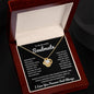 To My Soulmate | Time Ceases to Exist | Love Knot Necklace - BW
