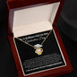 To My Daughter | Graduation Day | Love Knot Necklace | BW