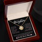 To My Daughter Love, Mom | Love Knot Necklace v3