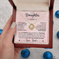 To My Daughter | Love You Forever, Dad | Love Knot Necklace