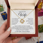 To My Beautiful Wife : WBGold : Love Knot Necklace