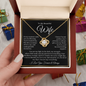 To My Beautiful Wife : BWGold : Love Knot Necklace