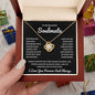 To My Soulmate | Time Ceases to Exist | Love Knot Necklace - BW