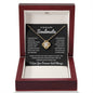 To My Soulmate | Time Ceases to Exist | Love Knot Necklace - BW