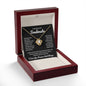 To My Soulmate | Time Ceases to Exist | Love Knot Necklace - BW