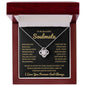 To My Soulmate | Time Ceases to Exist | Love Knot Necklace - BG