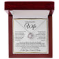 To My Beautiful Wife : WBGold : Love Knot Necklace