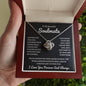 To My Soulmate | Time Ceases to Exist | Love Knot Necklace - BW