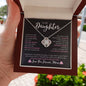 To My Daughter Love, Mom | Love Knot Necklace v3