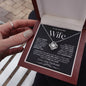 To My Beautiful Wife | Love Knot Necklace-BW1