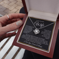 To My Beautiful Wife : BWGold : Love Knot Necklace