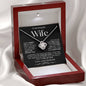 To My Beautiful Wife | Love Knot Necklace-BW1