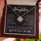 To My Daughter Love, Mom | Love Knot Necklace v3
