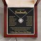To My Soulmate | Time Ceases to Exist | Love Knot Necklace - BG