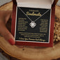 To My Soulmate | Time Ceases to Exist | Love Knot Necklace - BG