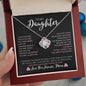 To My Daughter Love, Mom | Love Knot Necklace v3