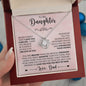 To My Daughter | Love You Forever, Dad | Love Knot Necklace
