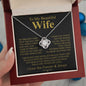 To My Beautiful Wife | My Dreams | Love Knot Necklace