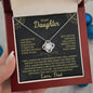 To My Daughter | Biggest Fan | Love Knot Necklace