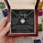 To My Beautiful Wife : BWGold : Love Knot Necklace