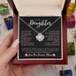 To My Daughter Love, Mom | Love Knot Necklace v3