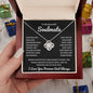 To My Soulmate | Time Ceases to Exist | Love Knot Necklace - BW