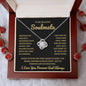 To My Soulmate | Time Ceases to Exist | Love Knot Necklace - BG