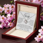 To My Beautiful Wife : WBGold : Love Knot Necklace
