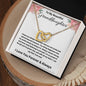 To My Beautiful Granddaughter | I Love You, Forever & Always - Interlocking Hearts necklace