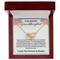 To My Beautiful Granddaughter | I Love You, Forever & Always - Interlocking Hearts necklace