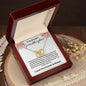 To My Beautiful Granddaughter | I Love You, Forever & Always - Interlocking Hearts necklace