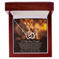To My Daughter | Remember The Strength | Interlocking Hearts Necklace