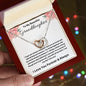To My Beautiful Granddaughter | I Love You, Forever & Always - Interlocking Hearts necklace