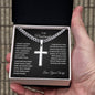 To My Husband | Cuban Chain With Cross