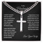To My Husband | Cuban Chain With Cross