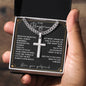 To My Boyfriend | Always Remember | Stainless Steel Cross Necklace
