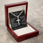 To My Boyfriend | Always Remember | Stainless Steel Cross Necklace