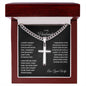 To My Husband | Cuban Chain With Cross