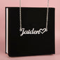 To My Best Friend | Chosen Family | Heart Name Necklace