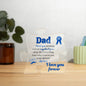 Dad | #1 Tag | Puzzle Acrylic