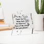 To My Sister | Important Piece | Acrylic Plaque