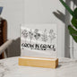 Grow In Grace | 2 Peter 3:18 | Acrylic LED Lamp