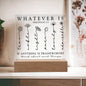 Whatever Is True | Acrylic LED Lamp